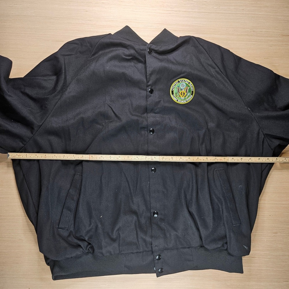 American‎ Fit Bomber Jacket Mens 3XL Black US Army Combat Wounded Veteran Patch - Picture 5 of 16